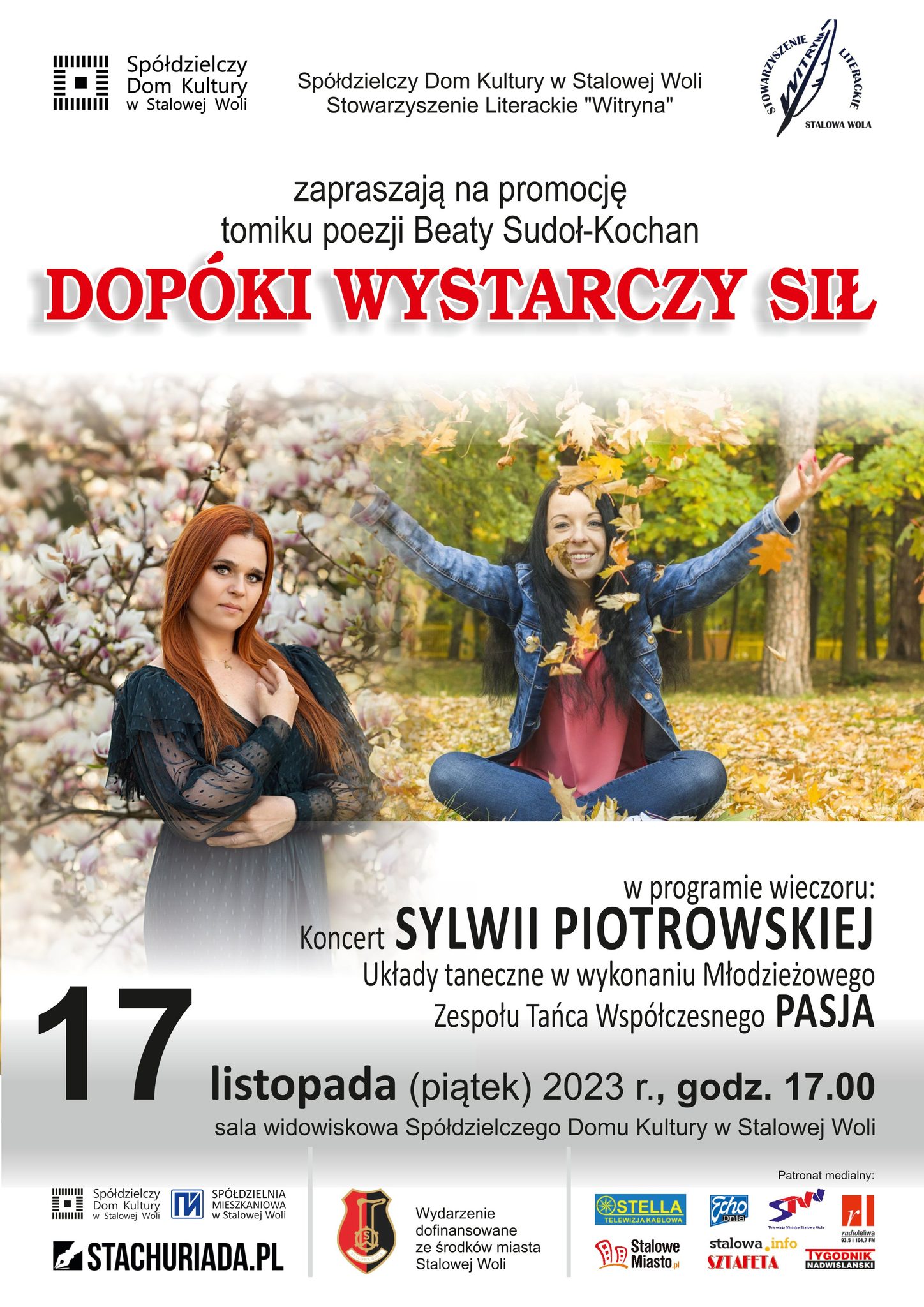 Koncert autorski podczas wieczoru poezji Beaty Sudoł – Kochan ZAPROSZENIE